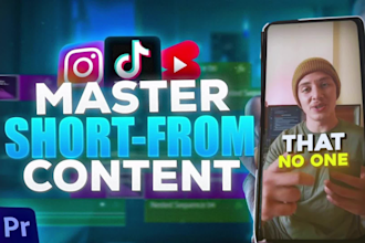 do short form video editing for instagram reels, youtube editor