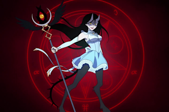 do 2d anime youtube intro, anime style character animation 2d music animation