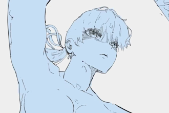 create a 2d anime animation using your own character