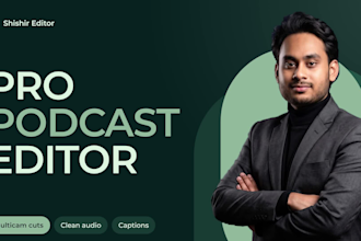 edit your multicam podcast video with clean audio, captions and shorts