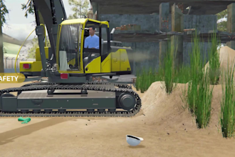 create 3d construction safety training animation industrial workplace procedures