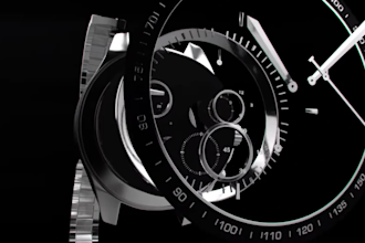 create 3d cgi watch animation, 3d watch, 3d wristwatch 3d watch animation in c4d