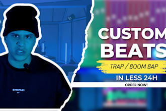make an exclusive trap or boom bap beat in 24h with pro quality