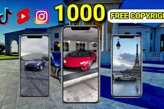provide 1000 luxury cars instagram reels and youtube shorts, tiktok