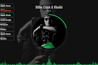 create unique music visualizer or audio spectrum for your song or music