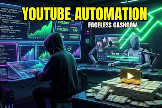 be your faceless video creator for cashcow videos and youtube automation