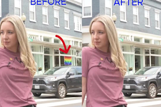 remove anything text, peoples, logo, objects from video