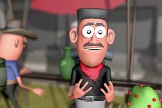 create an extraordinary 3d animated custom story