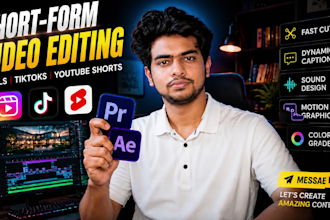 edit engaging instagram reels, tiktok and youtube shorts