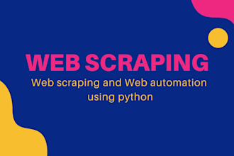 perform web scraping, data mining, build scrapers, for any website