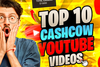 do youtube top 10 videos and faceless cash cow video editing