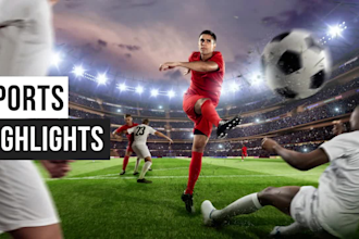 edit sports highlights and youtube videos of nfl nba football