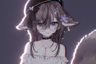 do live2d vtuber rigging, 2d vtuber model, vtuber avatar, 2d vtuber commission
