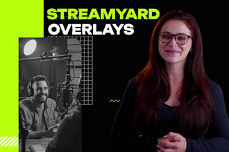 create streamyard twitch obs ecamm overlay for youtube podcast