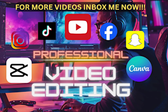 do professional video editing  with canva pro and capcut pro