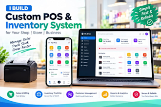 create shop management system with pos invoice inventory and ai assistant