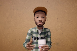 create 3d animated music video and 3d cartoon music video