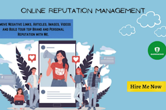 perfectly do online reputation management, ORM, reverse SEO for person and brand