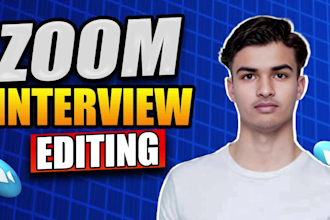 edit your zoom interview and video podcast with fast turnaround