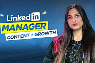 manage and grow your linkedin profile or business page and post content