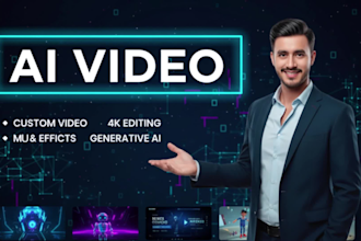 create ai videos, ai short films, animations and provide ai video editing
