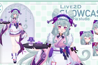 design and rig 2d vtuber model, vtuber design, 2d model, vtuber commission