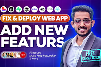 fix, build and host your lovable, bolt, claude web app project