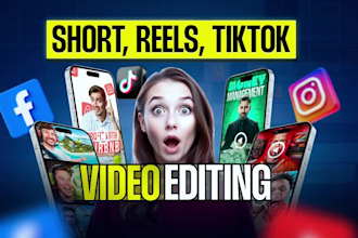 be short video editor, tik tok editor, instagram reels, youtube shorts video