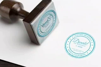 create eye catchy seal emblem stamp monogram logo design