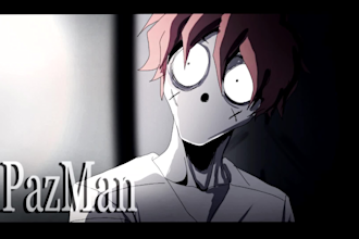 make 2d anime animated music videos in 4k, dark style
