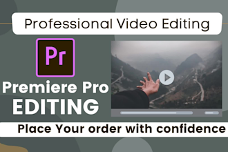 edit your videos using premiere pro and after effects