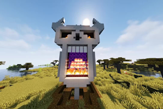 build everything in minecraft house, castle, statue in 24h minecraft builder