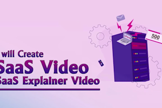 create a saas video, saas explainer video or UI animation