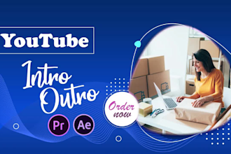 create a unique youtube intro and outro video