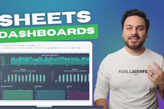design a dashboard or custom report on google sheets