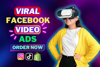 create shopify facebook video ad, viral video ad, dropshipping ad for product