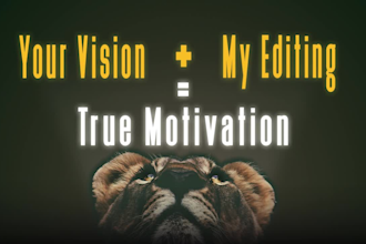 be your motivational video editing expert