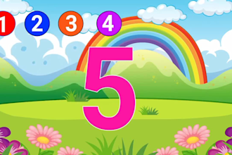 do  2d cartoon animation kids learning and educational videos