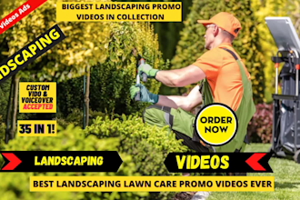 customize landscaping lawn care promotion short video ads