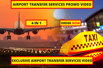 do airport transport service or airport transfer service video ad