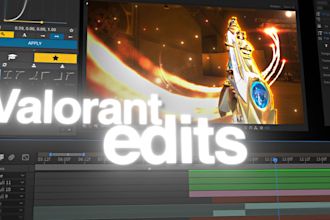 professionally edit a valorant montage with clean effects