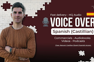 record a professional spanish voice over for your video