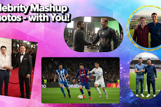 create ai celebrity mashup photos featuring you or your group
