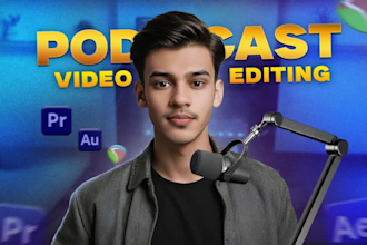 do professional podcast video editing and interview editing