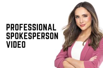 be your female video spokesperson