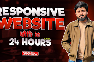 make, create, rebuild, develop or redesign wordpress website design in 24 hours