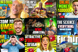 design amazing youtube thumbnail in 4 hours