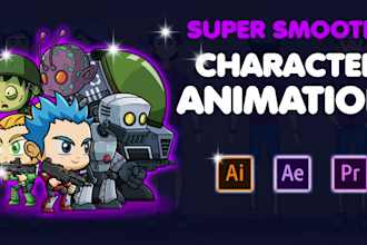 animate your 2d cartoon character or any picture