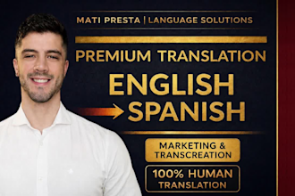 translate and adapt your marketing copy from english to spanish