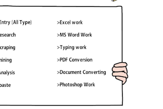 do fast and accurate data entry, copy paste, web research work